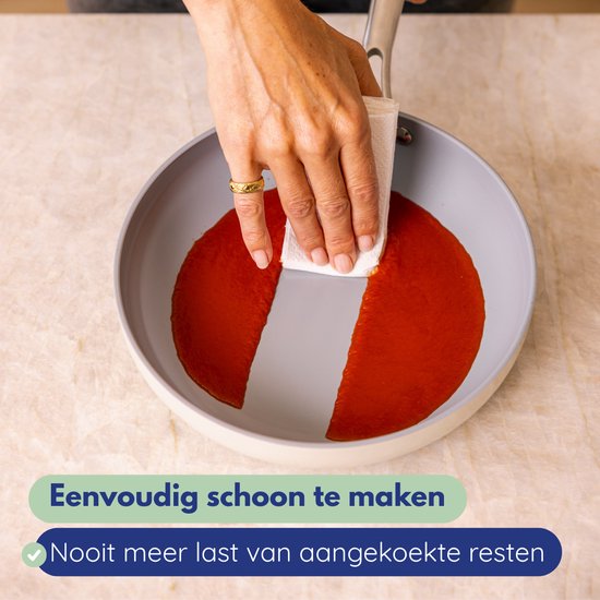 Safecourt 7-delige pannen set - PFAS & PTFE vrij - Non-Stick & gemakkelijk schoon - Inductie, Elektrisch, Keramisch & Gas