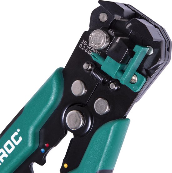 VONROC Professionele automatische striptang - krimp- en isoleertang - Met 270-delig accessoireset