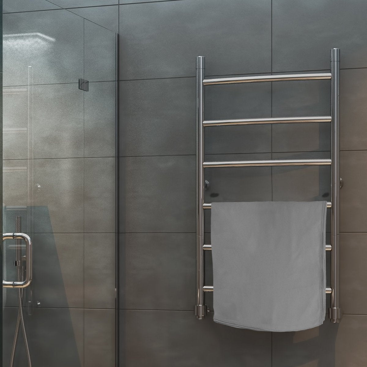 TRVLMORE Microvezel Reishanddoek Set - 2 Stuks - Small (40 x 80 cm) & Large (76 x 150 cm) - Microvezel - Grijs