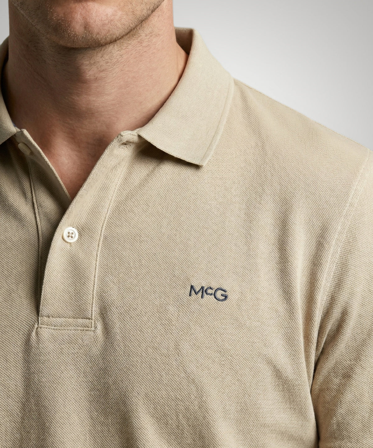 McGregor Classic Polo Regular Fit - 100% Katoen - Korte Mouw - Sand - Maat M