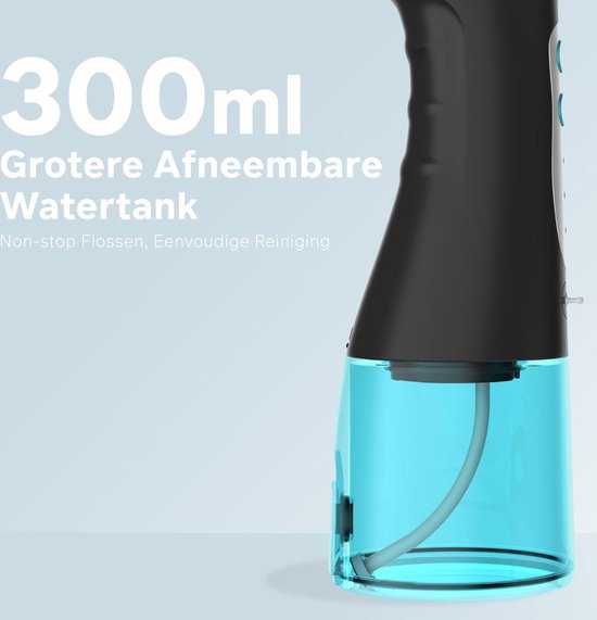 Bintoi® iSonic F500 - Waterflosser - Professionele Monddouche - Flos voor Beugels - Flosapparaten - 3 Standen en 4 Opzetstukjes - IPX7 Waterdicht - Incl. Reistas Cadeau