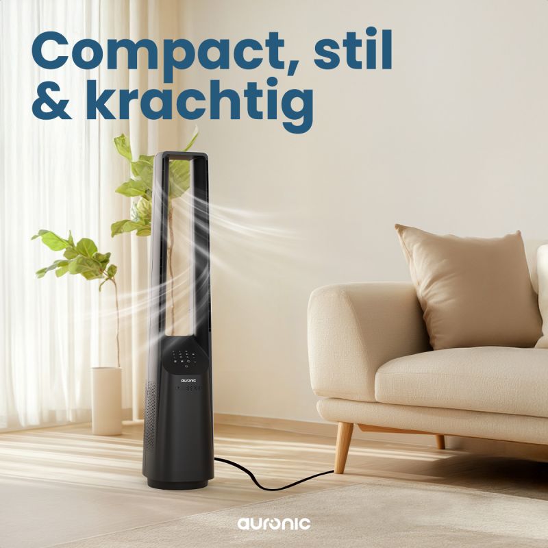 Auronic - Bladloze Ventilator - Grijs