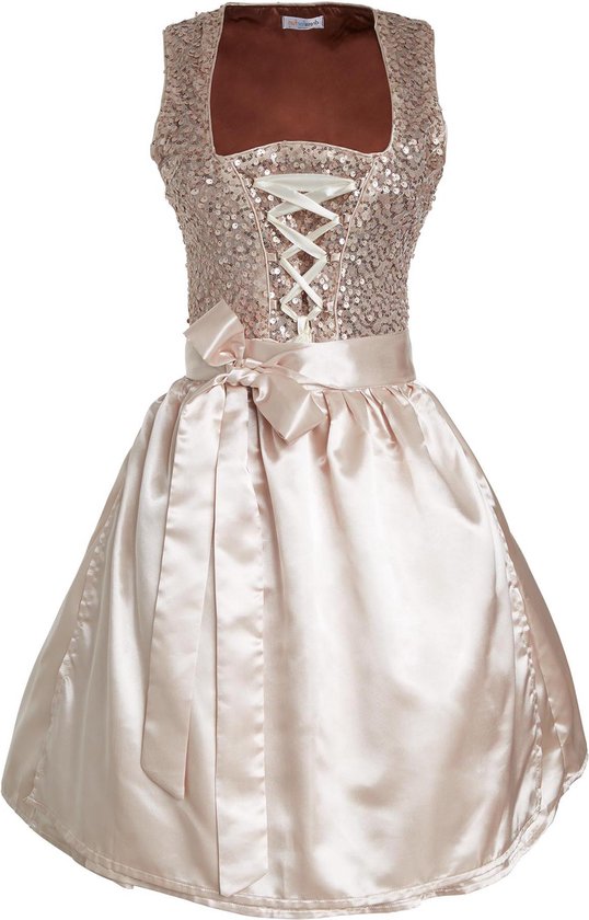 Dressforfun Mini-Dirndl Burgau model 2 L - verkleedkleding kostuum halloween verkleden feestkleding carnavalskleding carnaval feestkledij partykleding - 304682