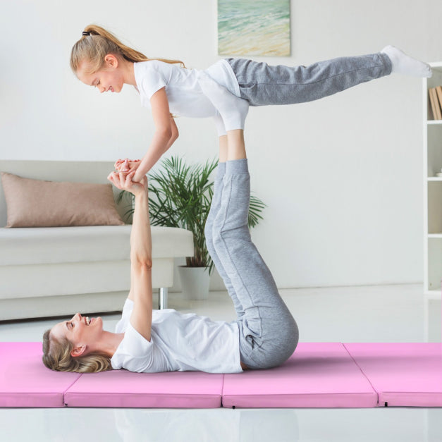 Coast 240 x 120 x 5 cm opvouwbare gymnastiekmat met klittenbandbevestiging en 2 handgrepen