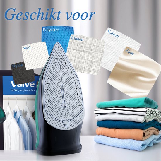 VAIVE TurboSteam 2400 Strijkijzer - Stoomstrijkijzer - Iron - stoomstrijkijzers - 2400W - 320 ML Watertank - Stoomstootfunctie