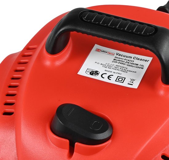 Benson Stofzuiger droog en nat - 1200W - 15 liter - 8-delig - RVS behuizing - met blaasfunctie