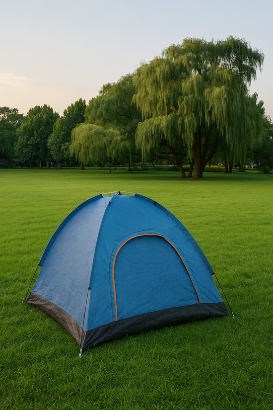 VDD - pop up tent - popup tent - pop up tent 2 persoons - tent - pop up tent 3 persoons - pop up tent waterdicht - 200x200x130 - 2 tot 3 personen - blauw