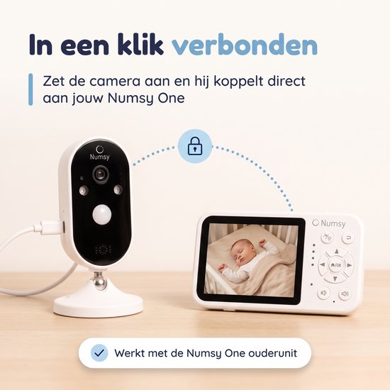 Numsy One Babyfoon Extra Camera · Uitbreiding