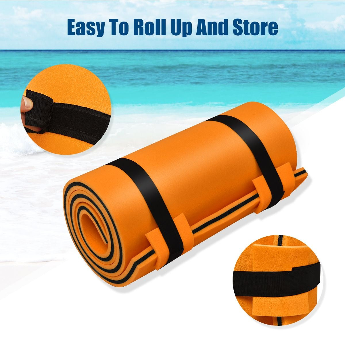 Coast Watermat Drijfmat - Max. 60 kg - 210 x 66 kg - Oranje