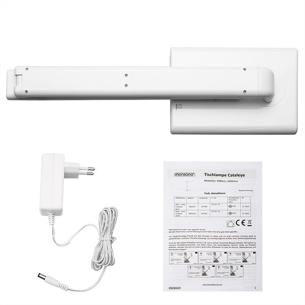 Monzana LED tafellamp Cataleya wit 42cm