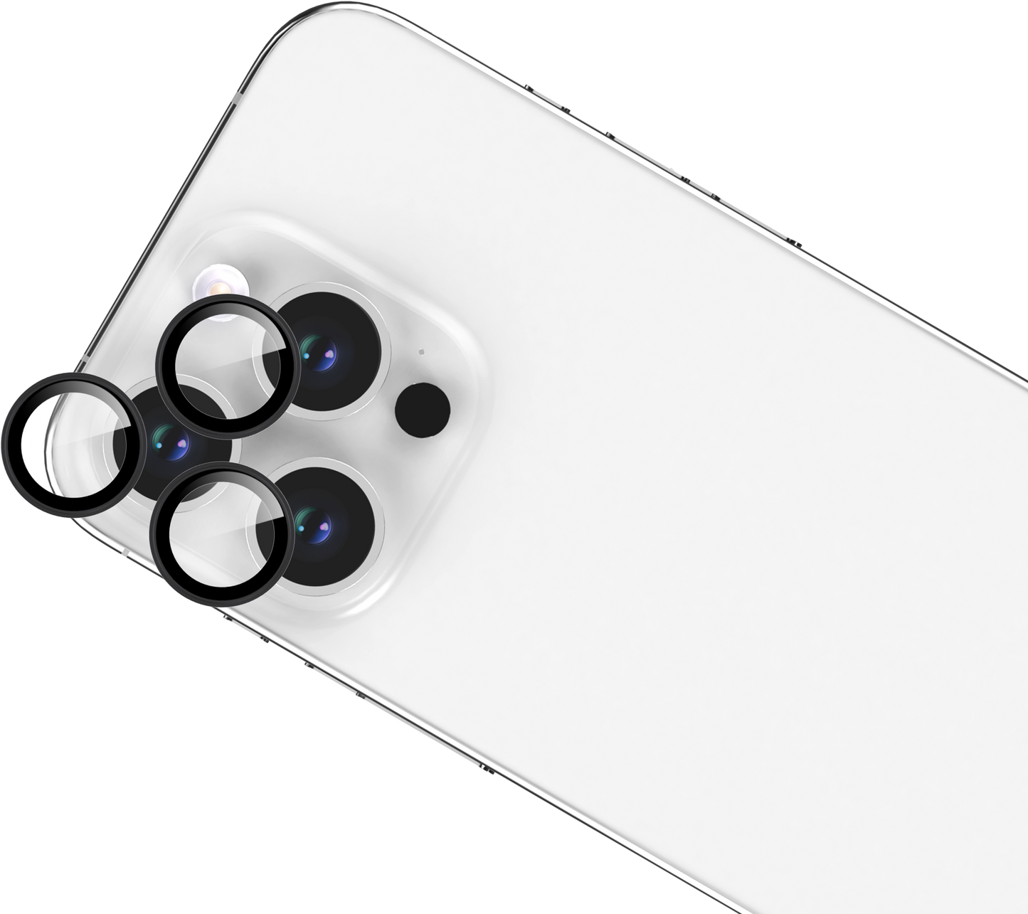 BeHello – Camera Lens Protector – Geschikt Voor iPhone 15 Pro En 15 Pro Max En 14 Pro En 14 Pro Max – Voorzien Van Individuele Lensbescherming En Aluminium Frame – Voor Apple iPhone – Zwart Aluminium En Transparant Glas
