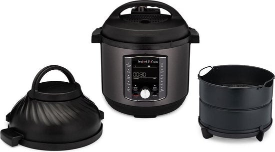 Instant Pot Pro Crisp 7,6L Multicooker + Airfryer - 11-in-1 Snelkookpan - Slowcooker - Sous-vide - Air Fry - Twee Afneembare Deksels - Tot 8 Porties