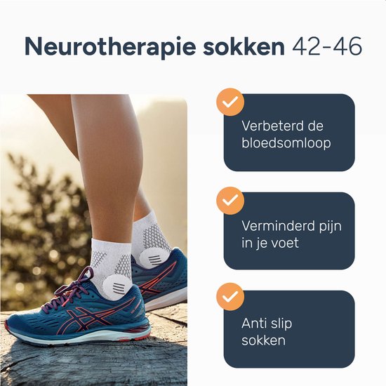 Alyze Neuropathie sokken - Maat 42-46 - Compressie kousen - Medische Steunsokken - Diabetes - Bed - Slaap sokken - Doorbloeding & Hardlopen