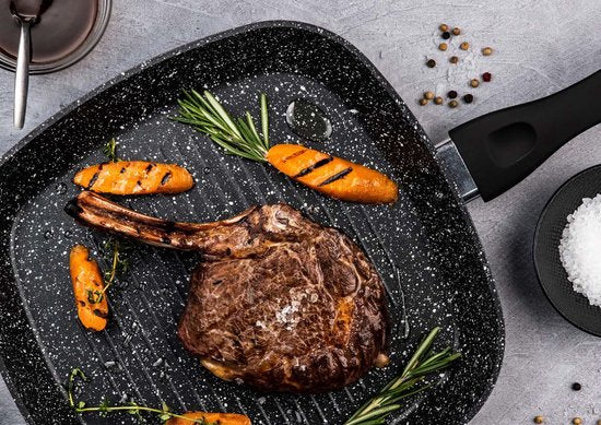 Westinghouse Grillpan – Ø 28 cm – Inductie – PFOA-vrij – Black Marble
