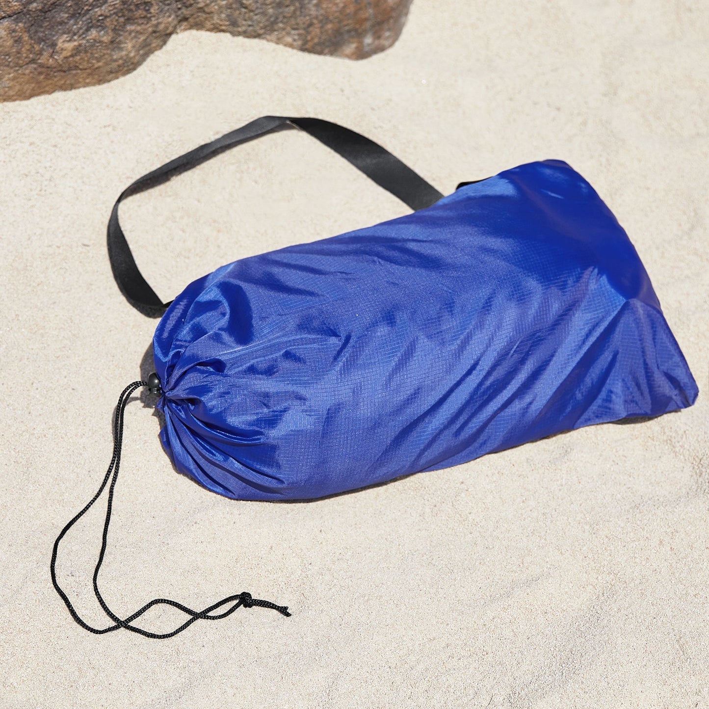 SoBuy OZT01-DB Strandhuisje 300x300x200 cm, koningsblauw, lycra/polyester, draagbare strandtent met palen en draagtas