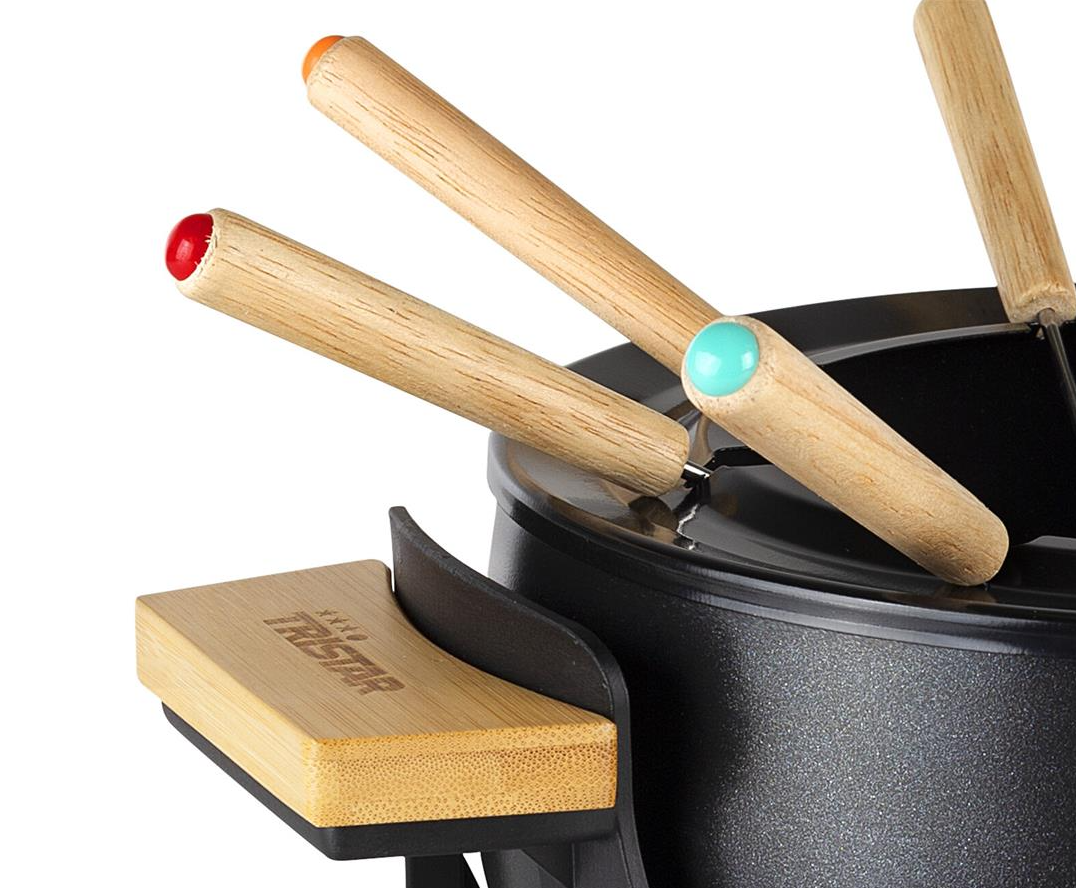 Princess Bamboe Fondueset Zwart - 1,5 Liter - 8 Personen - 1000W