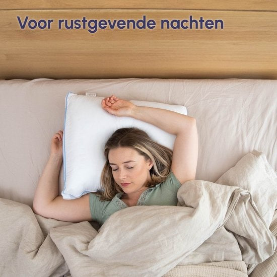 Calmzy Verstelbaar kussen - hoofdkussens slaapkamer- hoofdkussen nekklachten - hoofdkussen 50x60 - hoofdkussen zijslaper