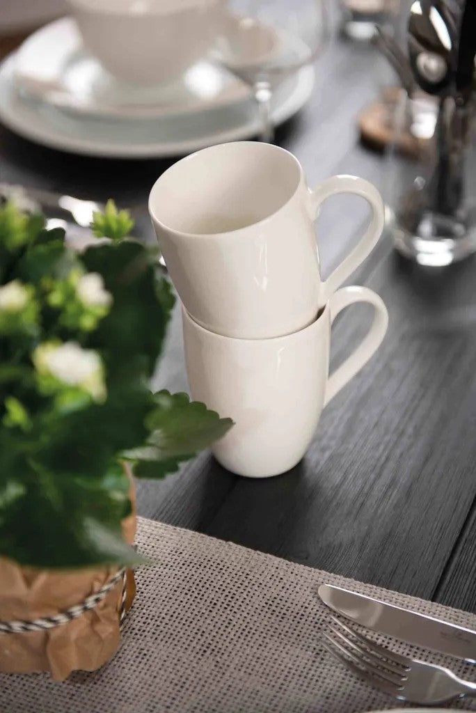 vivo - Basic Witte koffiemokken - Set 6 - Wit