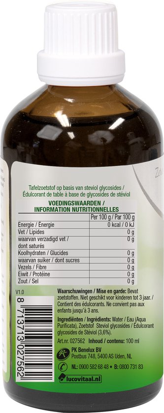 Lucovitaal Stevia Vloeibaar - 100 ml - Voedingssuplementen