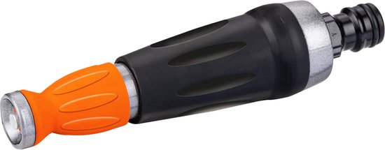 BLACK+DECKER Tuinslangkoppelingen Set van 4 - Tuinslangkoppelingen/ 2x Waterstop/ Tussenstuk - Zwart/ Oranje