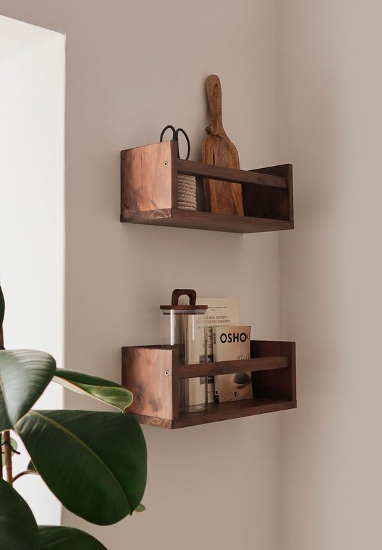 Astigarraga Wandplank - wandrek - kruidenrek - 60cm - PEFC dennenhout