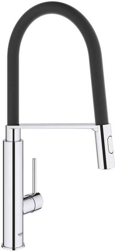 GROHE kraan - Viamo Zwart, Chroom