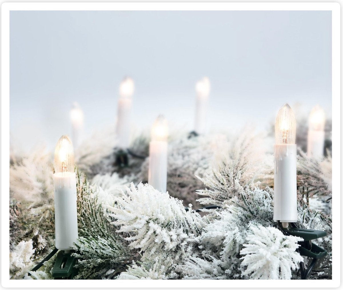 Home Styling - Kaarsverlichting - 50 LED Lampjes - 12.2 Meter Lengte - Kerstverlichting - Warm Wit - Crème