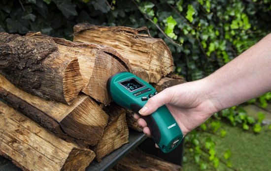 VONROC PRO Vochtmeter – Professioneel gebruik – Accuraat – Hoog contrast LCD met achtergrondverlichting