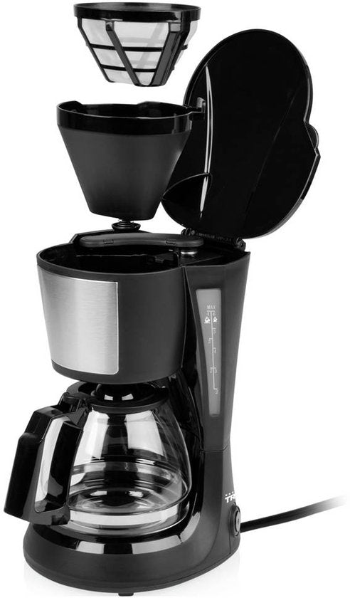 Tristar Koffiezetapparaat filterkoffie 600W - CM-1281 - 0,75L, 6 koppen - Camping geschikt - Zwart