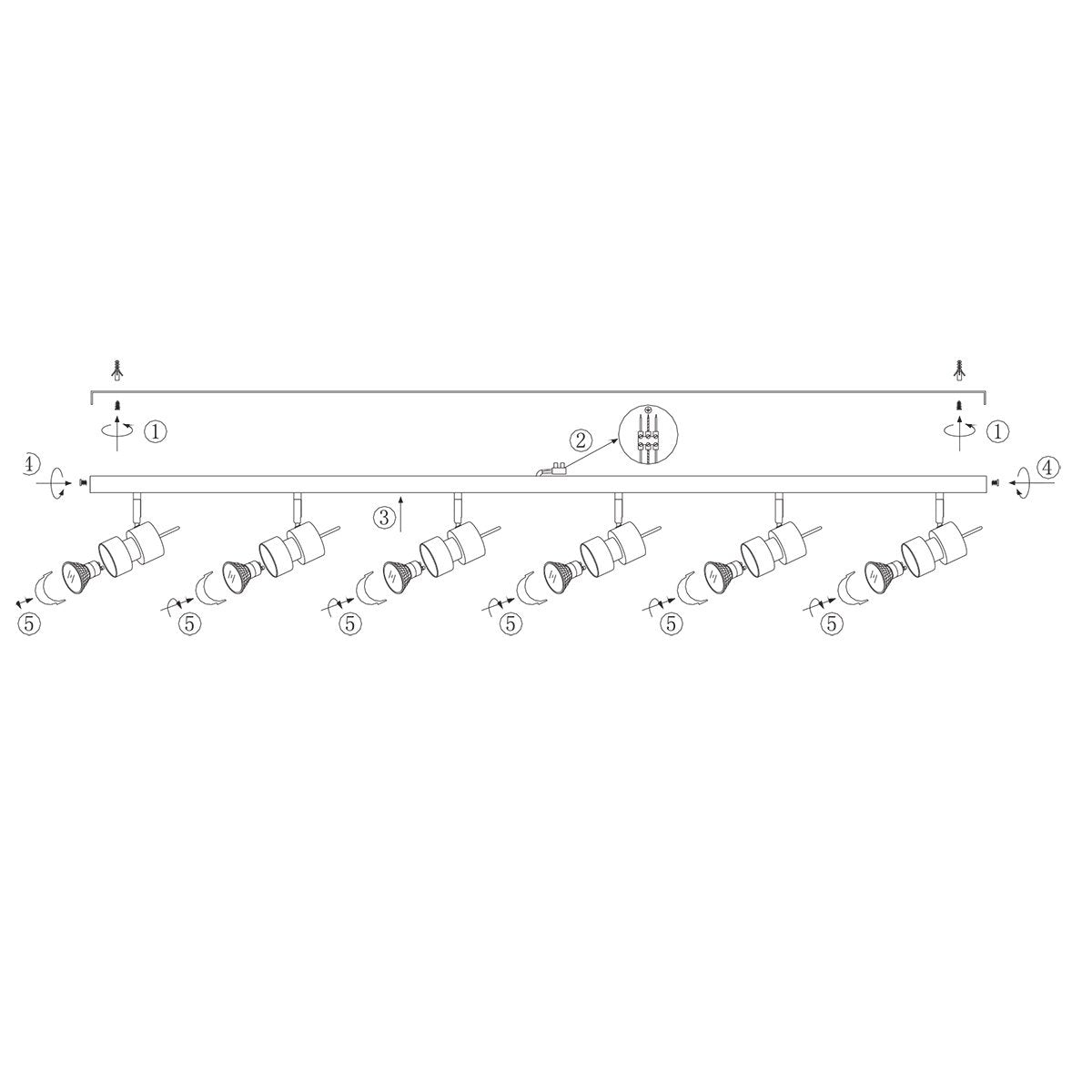 Plafondlamp Steinhauer Natasja LED - Staal
