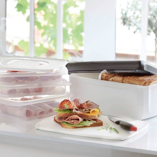 Tupperware BreadSmart Broodtrommel Wit - 9,8L - Large - Kunststof