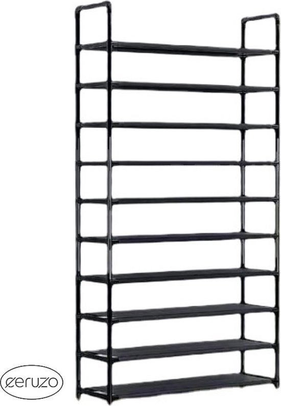 Schoenenrek XXL - 10 Laags - 86x28x175 cm - voor 40 tot 50 paar Schoenen