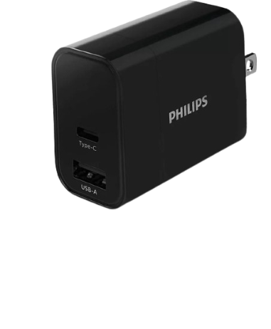 philips USB-wandoplader - 3 pin socket