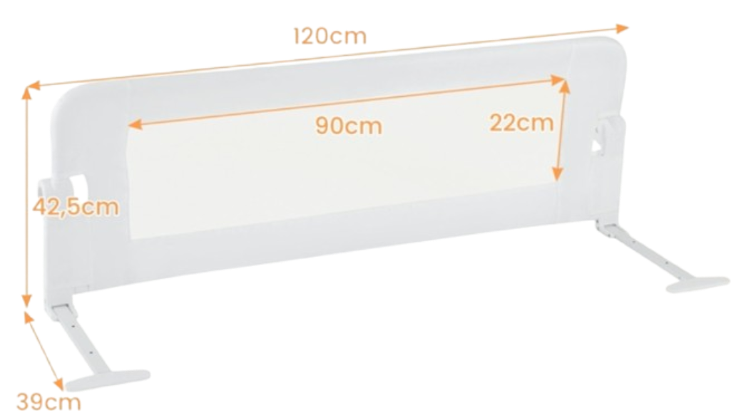 Costway BS10048WH - opvouwbaar bedhekje voor uw kind