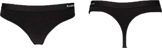 Apollo Dames String Zwart Bamboe 3-pack - Maat XL