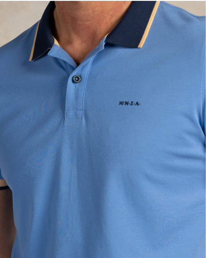 New Zealand Auckland Stretch Poloshirt - Blauw - Maat S