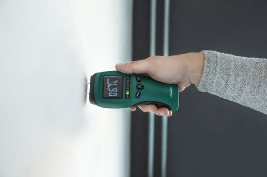VONROC PRO Vochtmeter – Professioneel gebruik – Accuraat – Hoog contrast LCD met achtergrondverlichting