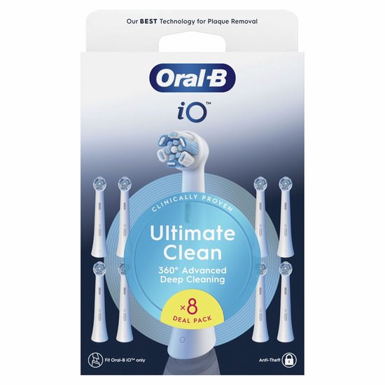 Oral-B Opzetborstels iO Ultimate Clean Wit - 8 stuks