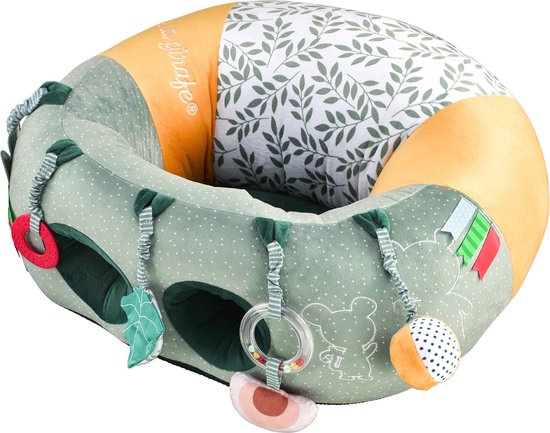 Sophie de giraf Baby Seat & Play - Babystoel met activiteiten - Baby speelgoed - Kraamcadeau - Babyshower cadeau - Vanaf 3 maanden - 27 x 55 x 50 cm