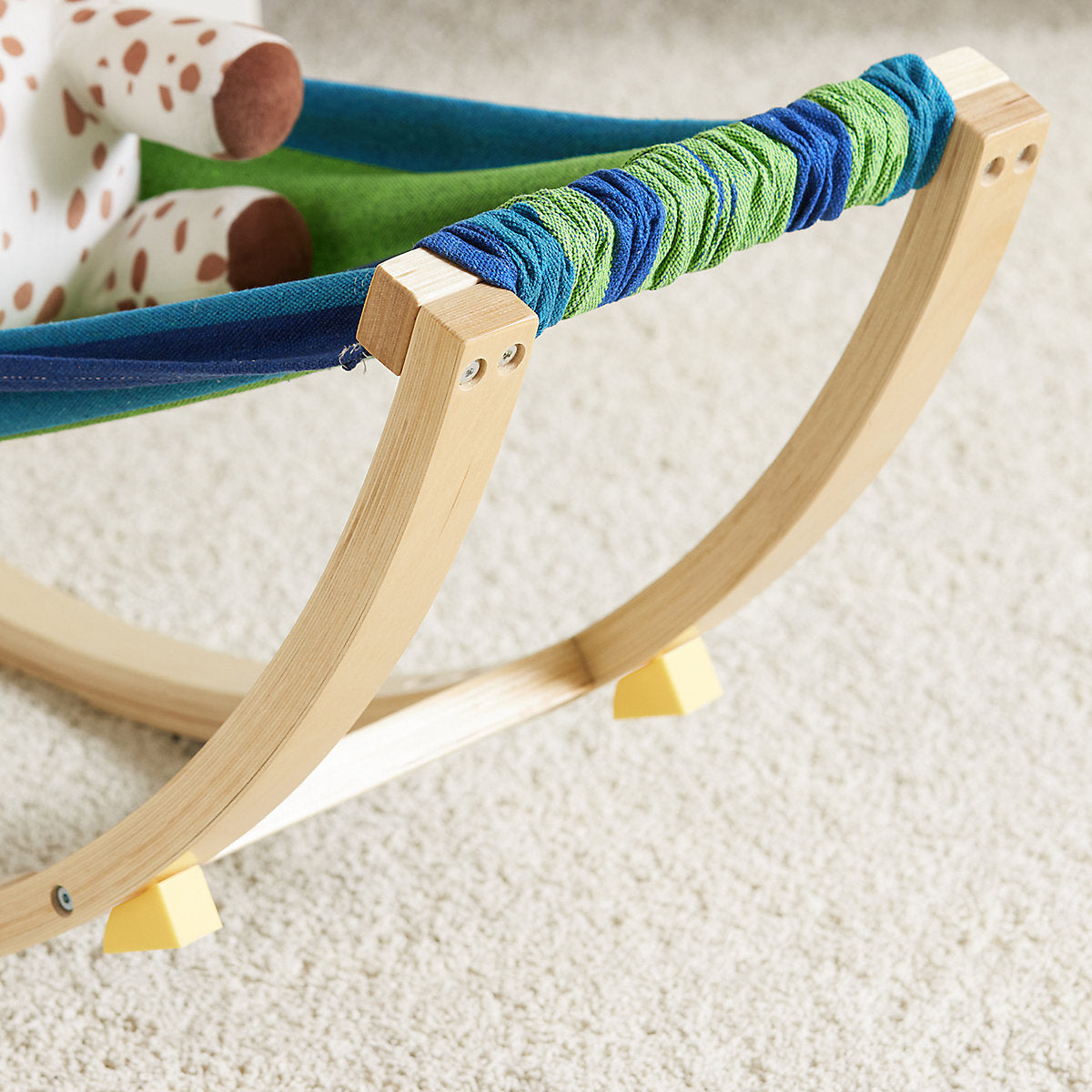 Kinderhangmat / Schommelstoel voor Kinderen met Veiligheidsstopper – 120x46x36 cm – Blauw