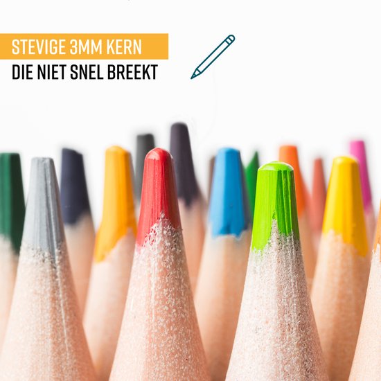 NAPI 72 Kleurpotloden Incl. Video Cursus - Professionele Set - Potloden op Oliebasis - Tekenset voor Volwassenen en Kinderen
