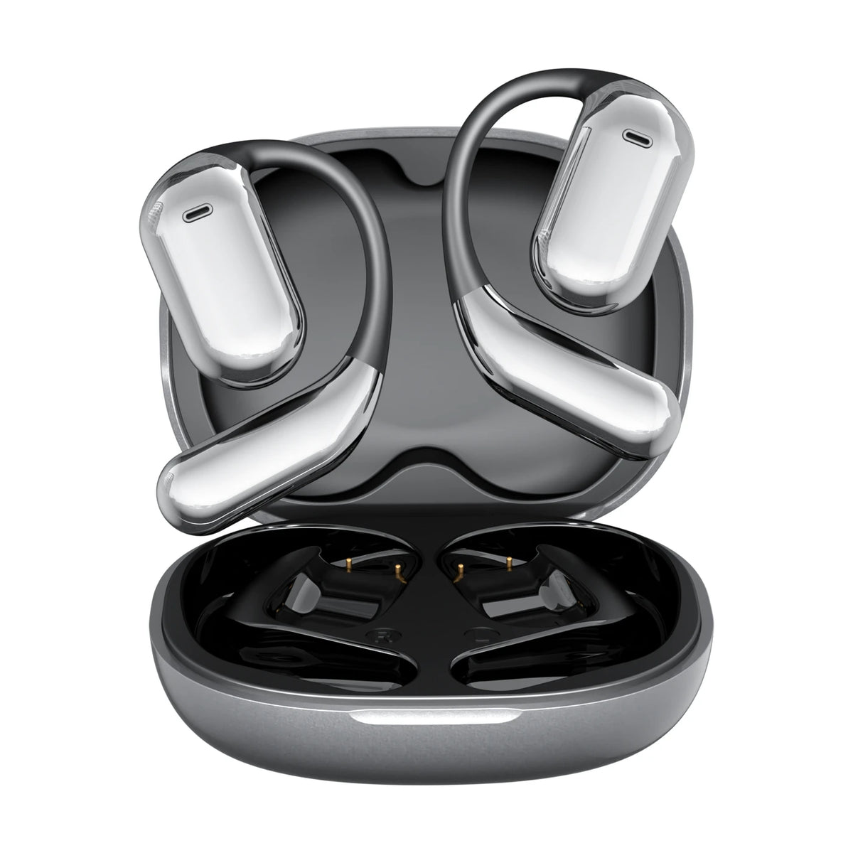 FITTEK YYK Q16 Pro AI Vertaal-Oordopjes - Zilvergrijs - Bluetooth 5.4, ANC, 40u Batterij