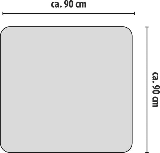 Alpina Stoelmat - Vloerbeschermer - 90 x 90 CM - Transparant