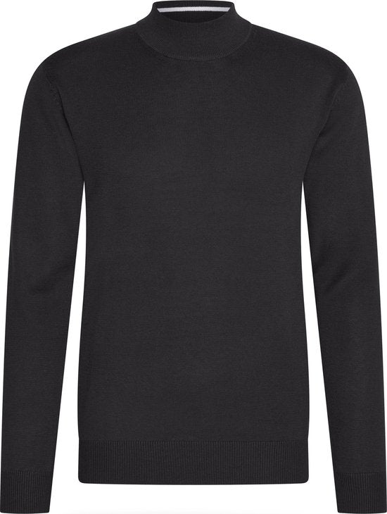 Cappuccino Italia - Heren Sweaters turtle neck trui - Zwart - Maat M