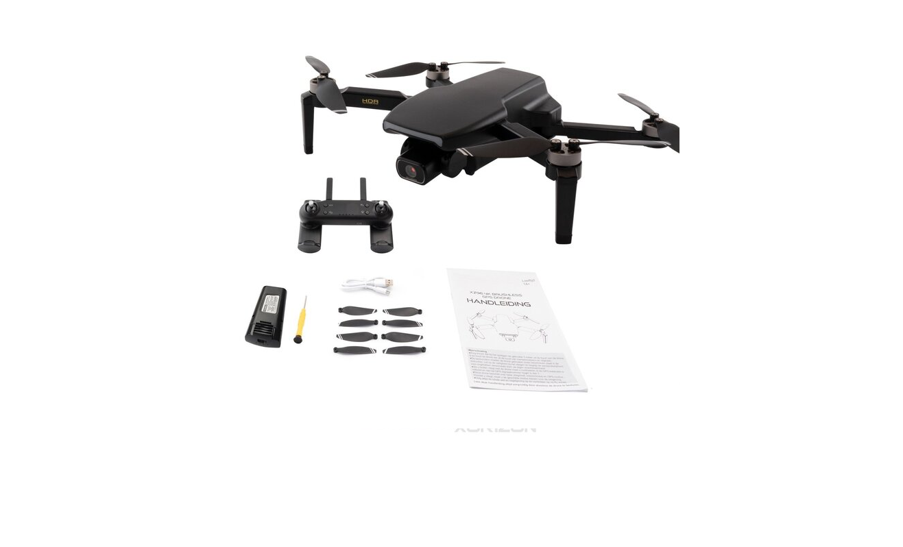 Xorizon XZ96 4K GPS drone - 4K camera - Drone met camera - Drone met GPS - Mini Drone - Brushless motoren - 50 minuten vliegtijd - 1 KM bereik - 5GHz Wifi FPV - incl. Travelcase - Geen vliegbewijs nodig - 242 gram - 2 accu's meegeleverd - Zwart