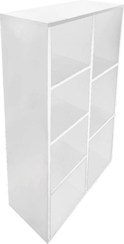 VDD Boekenkast 7 open vakkenkast - wit - 106x50x24 cm
