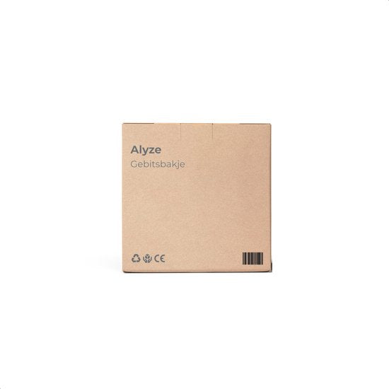 Alyze Gebitsbakje - Zwart - Voor prothese - Beugel - Kunstgebit - Bakje - Gebittenbakje