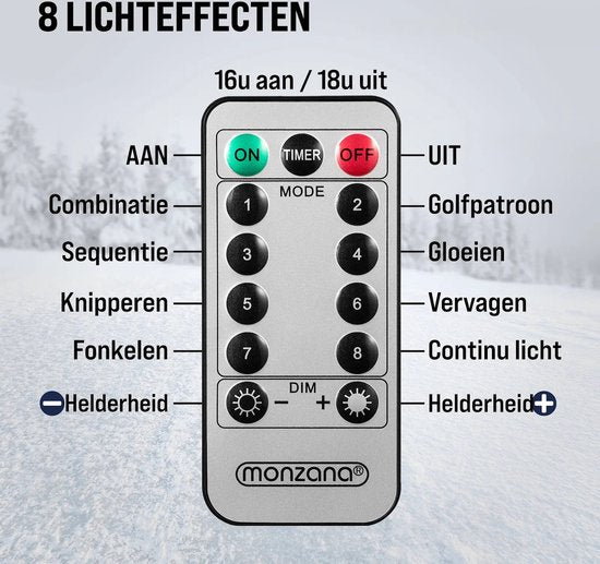 Monzana LED Kerstman 240cm - Binnen/Buiten – Incl. Afstandsbediening