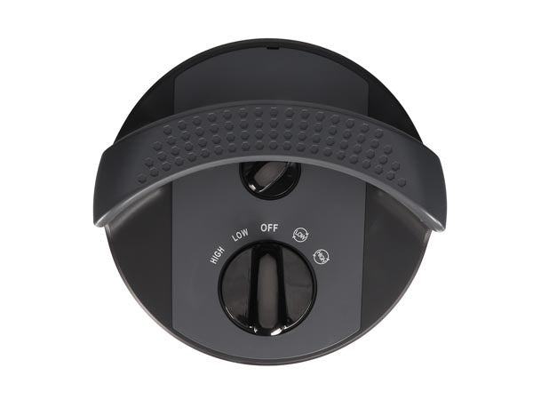 Perel – PHT1200 Mobiele Terrasverwarmer – 1200W – Carbon – 2 Warmteniveaus – Oscillerend – IP34 – Zwart