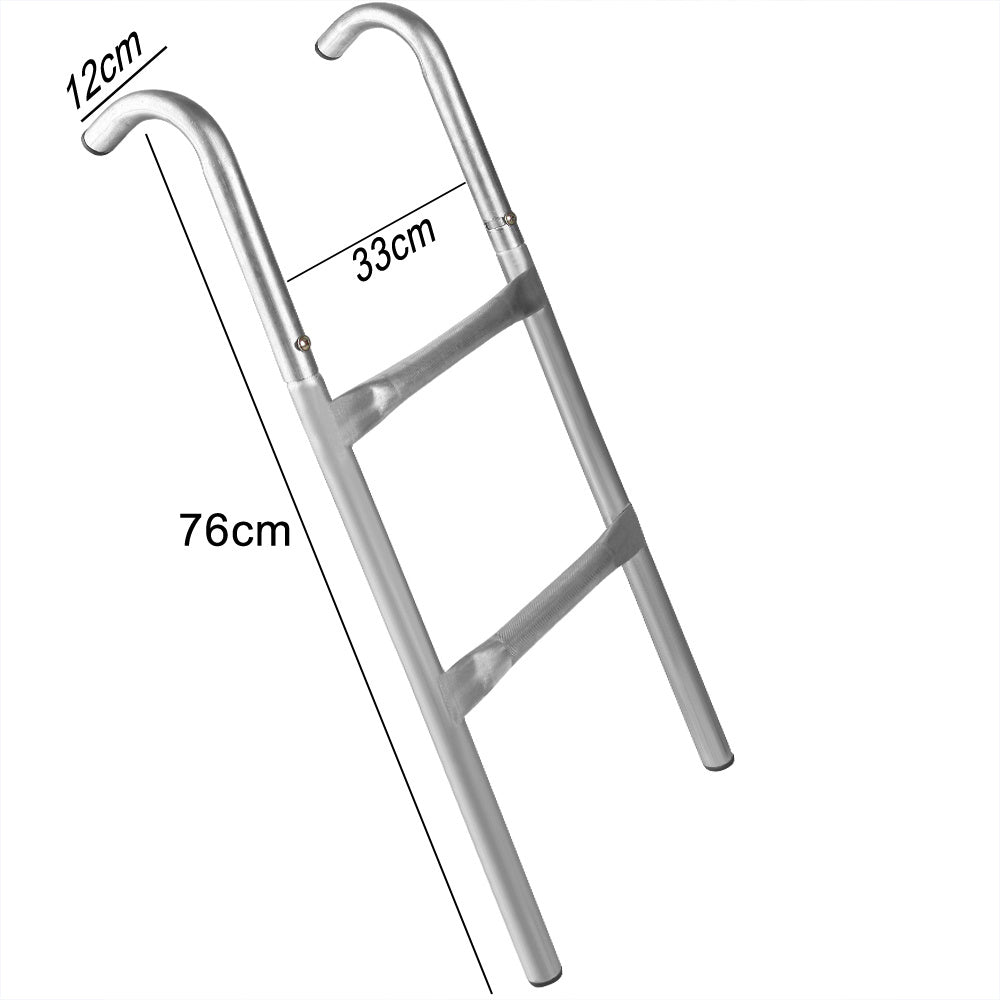 Deuba Ladder Trampoline - 76cm Hoog 2 Treden - Metaal